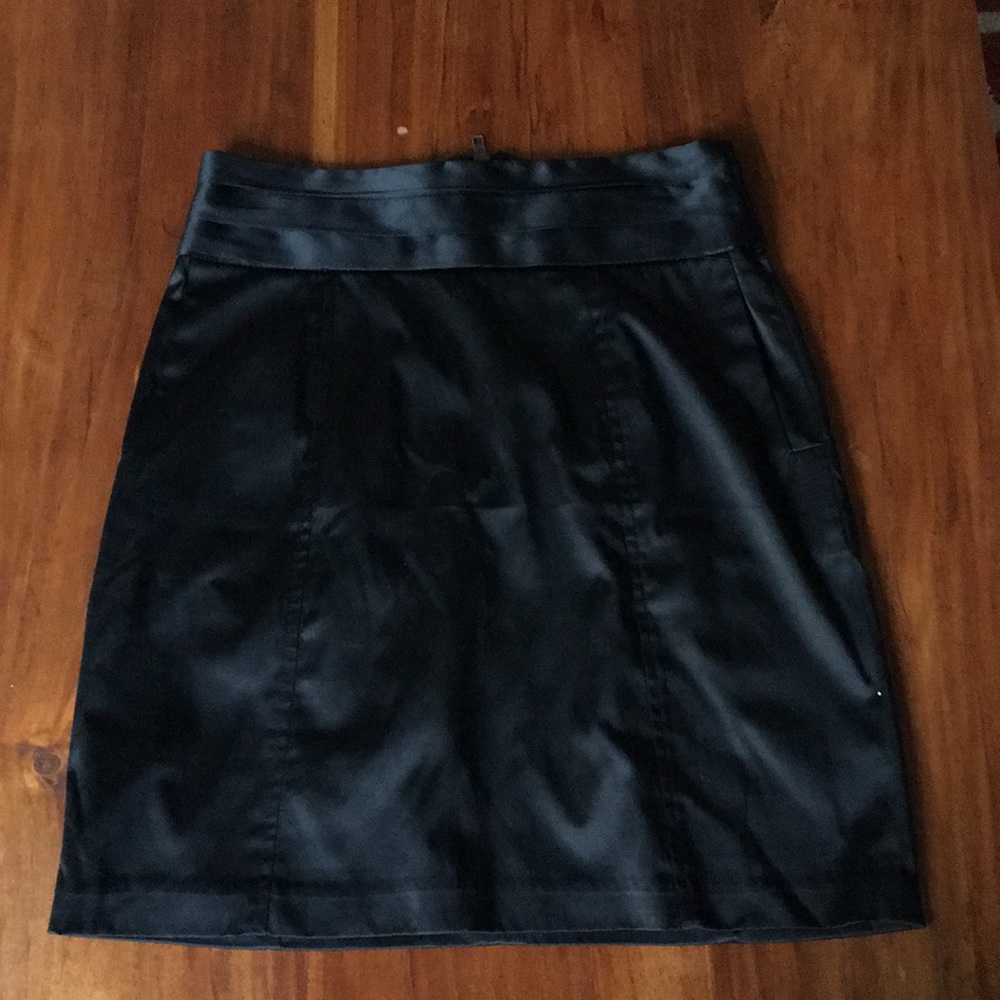 Silence + Noise Satin Tuxedo/Cummerbund Mini Skirt